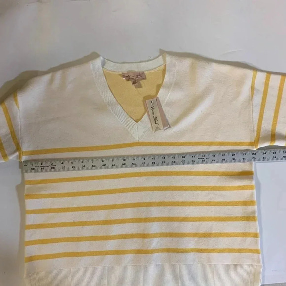 Philosophy Women's Striped V Neck Long Sleeve Pullover Sweater Size 1X NWT - Picture 12 of 14